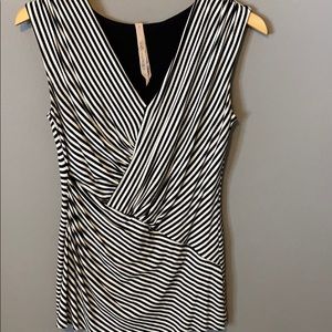 Bailey 44 black snd white stripe top